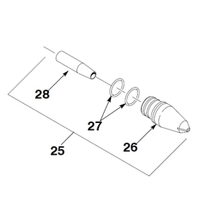 Vantage Flat Spray Nozzle Service Kit 141044, 4 mm